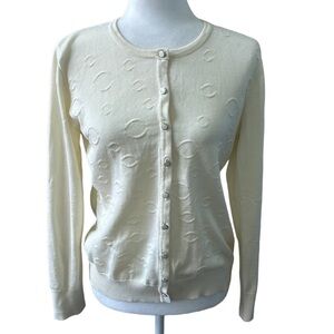 Allison + Zoe Ivory Button down Cardigan Size Small